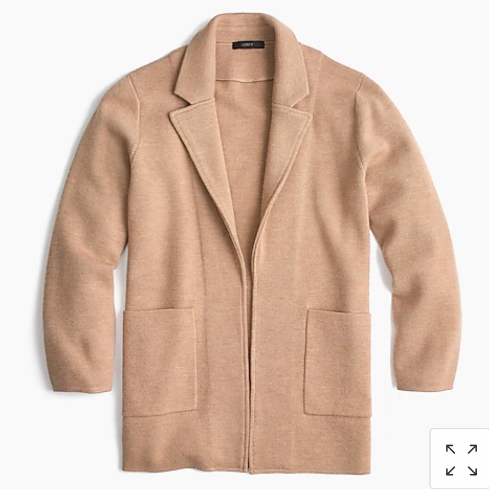 JCREW XXS Sophie open-front sweater-blazer